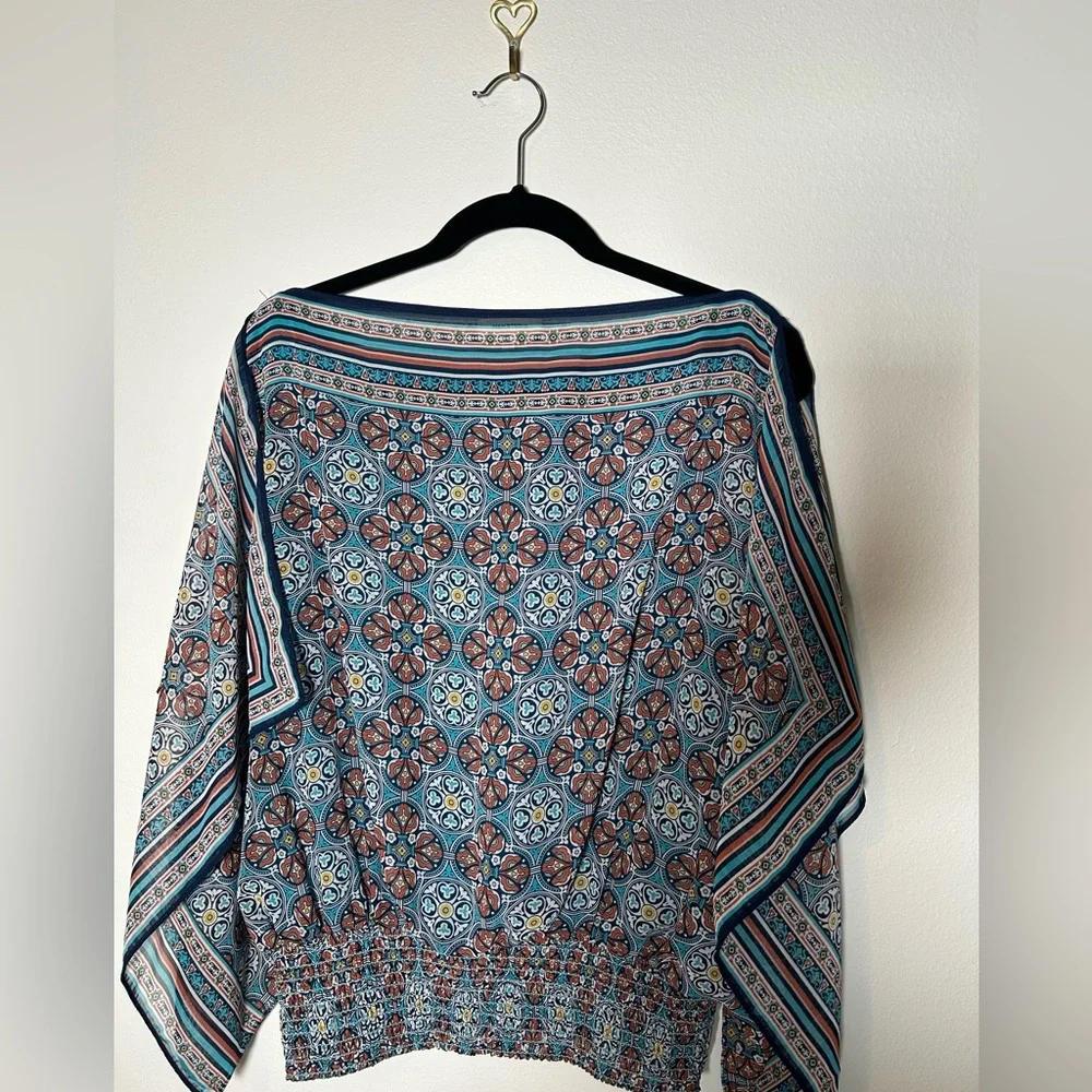 Max Studio Multicolor Patterned Top - Picture 1 of 6